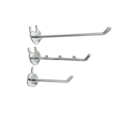 China Durable/High Quality Wholesale Heavy Duty Metal Peg Panel Shelf Hooks Used For Garage, Office, Kitchen, Shop for sale