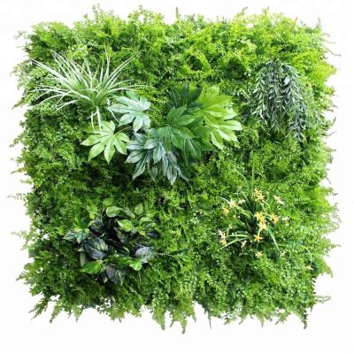 China Factory Sale Customized 1*1m Store Decor Cool PE Sheet Waterproof Artificial Wall For Artificial Hedge for sale