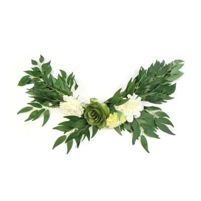 China Factory Direct Selling Decorations Christmas Peony Eucalyptus Wedding Garland The Last Long For Sale for sale