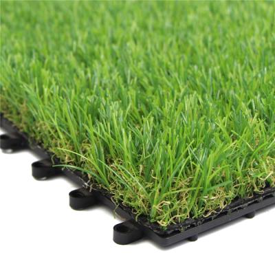 China 2019 New Product Natural Look Door Interlocking Artificial Grass Mat for sale