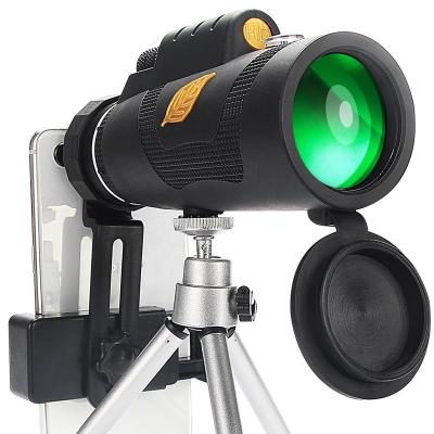 China Bird Watching Hiking Powerful 12x50 Camping Monocular Telescope with Optional Tripod and Smartphone Holder for Hiking and Camping for sale