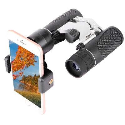 China Outdoor Camping Increasing Travel 40x22 Binoculars Waterproof Mini Telescope Professional Powerful Telescope with Phone Clip for Outdoor Camping Sports for sale