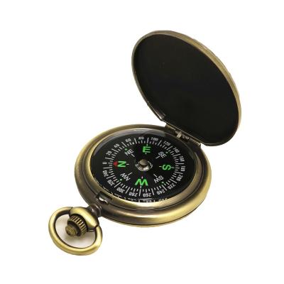 China Pointing Vintage Waterproof Pocket Guide Compass Classic Portable Compass For Hiking Outdoor Camping for sale