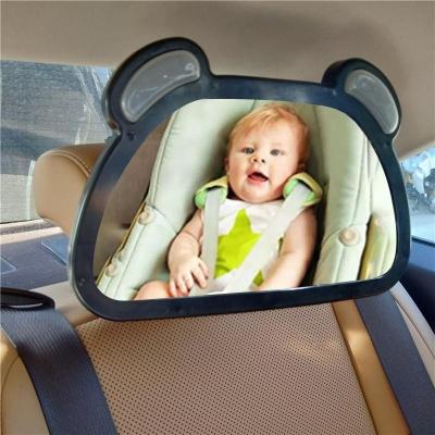 China Car 360 Degree LED Observation Mirror Child Safety Seat Auxiliary Rearview Mirror Auto Remote Control Baby Rotation for sale