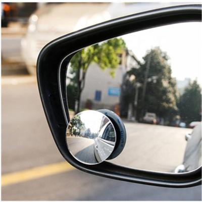 China Car Rear View Mirror/Window 2pcs/pack 360 Degree HD Blind Spot Mirror For Car Reverse Frameless Ultra Thin Wide Angle Round Rear View Mirror for sale