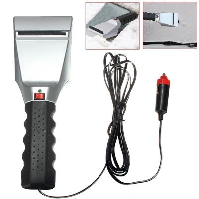 China Car Maintenance Cleaning 12V Car Ice Scraper Automobiles Winter Car Accessories Electric Heated Snow Plow Windshield Glass Defrost Clean Tools for sale