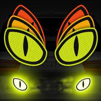 China 2Pcs/Pair Car Decoration Reflective Warning Device Car Sticker Reflective Car Sticker Safety Sticker Reflective Auto Truck Motorcycle Truck Sticker Marks for sale