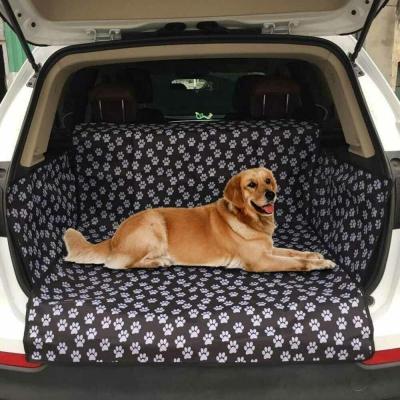 China Sports Waterproof Dog Trunk Liner Oxford Car SUV Seat Cover Floor Mat For Dogs Cats for sale