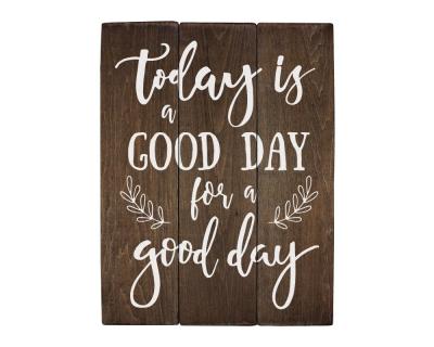 China Europe Is Today A Beautiful Day Rustic Wood Craft Art Hanging Sign Wood Sign Board for sale