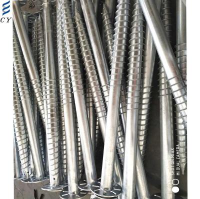 China Helical Fence Pile Ground Screw Rack for sale