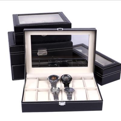 China China factory promotional portable cheap stylish useful watch boxes for eight watches for sale