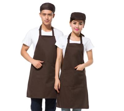 China Customized Bartender Reusable Eco-Friendly Cleaning Logo Print Cheap Adult Canvas Apron for sale