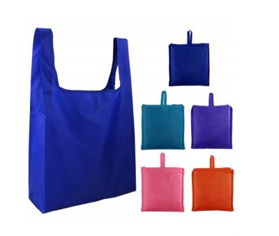 China 100% Eco-Friendly Wholesales Customize Large Foldable T-shirt Blue Gray Pink Tote Shopping Bags for sale