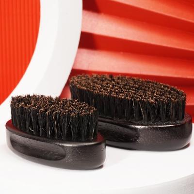 China Custom Factory Look Fashionable Mold Injection 100% Natural Wood Boars Stiffen Wooden Round Men Shaving Beard Brush for sale