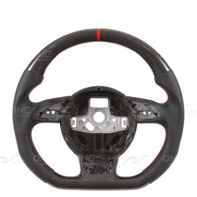 China Multifunctional 100%Real Carbon Fiber Fashion Steering Wheel High Quality Durable Steering Wheel for sale