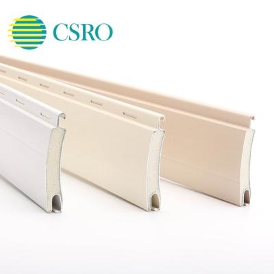 China 40 mm modern aluminum roller shutter profiles with PU foam production and wholesale for sale