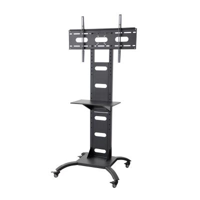 China Steel Mobile TV Cart with Wheels and Adjustable Shelf Rolling Cart Mount TV Stand, Plasma TV TV Monitors for sale