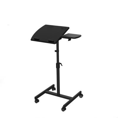 China Best Selling Laptop Desk Sit And Mobile POS Laptop Workstation Computer Cart Desk for sale