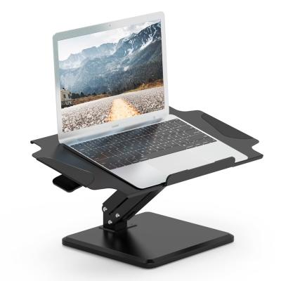 China Adjustable Metal Aluminum Alloy Laptop Stands Ergonomic Portable Riser Stand Plastic Notebook Clear New For Desktop Foldable for sale