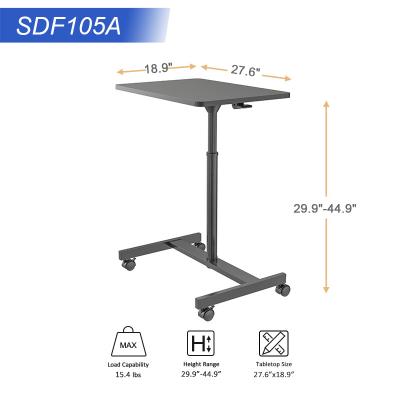 China (Height) Adjustable Standing Laptop Desk Cart 29.5