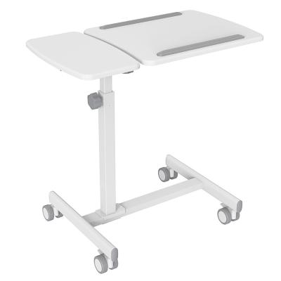 China Electric Adjustable Laptop Stand Height Adjustable Mobile Office (Height) Workstation with Casters for sale