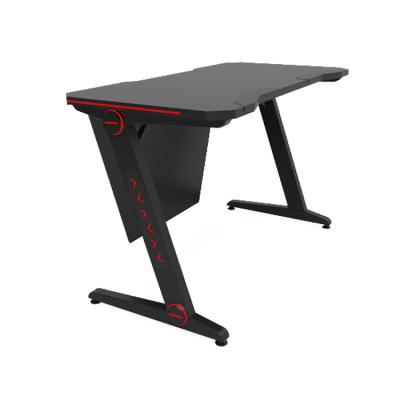 China Modern custom computer game table gaming desk latest design e-sport PC desk with led light for sale