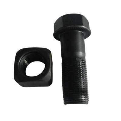 China High Strength 12.9 Grader Excavator Grader Excavator Track Tie Bolt And Nut Blade Stains for sale