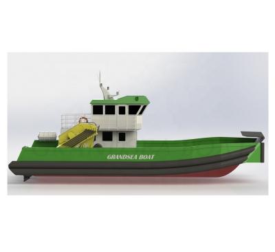 China Grandsea 18m Sea Boat Work Barge Aluminum Landing Barge Boat For Sale for sale