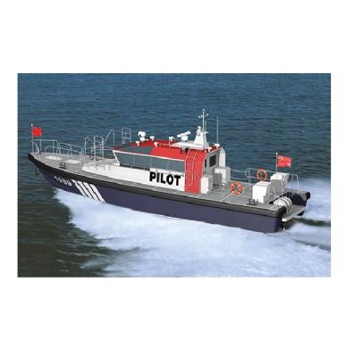 China Grandsea 20m Fiberglass Work Barge Fiberglass Pilot Boat For Sale for sale