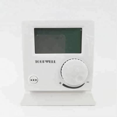 China Simple To Use With Large Knob Non Programmable Gas Boiler Thermostat With Wireless 433mhz Battery Operated Led RF Controller for sale