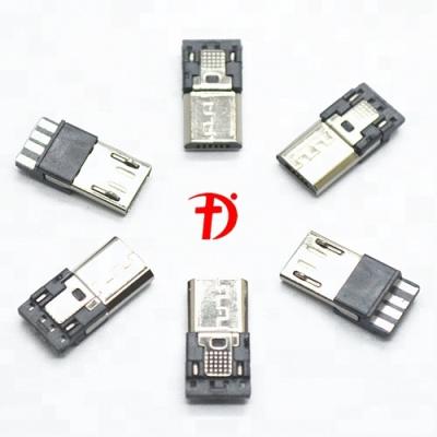 China High Quality Male Connector 5 Pin Micro USB Data Cable Micro USB Connector Male Plug for sale