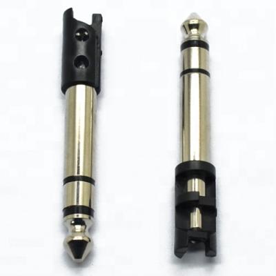 China audio & Video 6.3mm Male Connector 3 Pole Nickel Plated Stereo Audio Audio Jack for sale