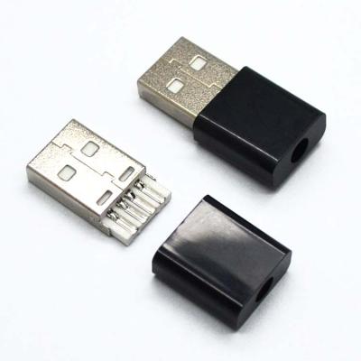 China Computer factory USB 2.0 connector with housing, male usb plug for sale