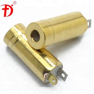 China audio & High Quality 3pin Visual 3.5mm Female Audio Jack Connector Gold Plated for sale