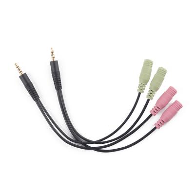 China COMPUTER Audio Stereo Cable Connectors 3.5mm Male To 3.5mm Jack Female Stereo Audio Cable For Headphones for sale