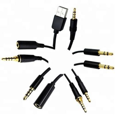 China Customized PHONE directly angled stereo aux cable. 3.5mm Cable Audio Video Male for sale