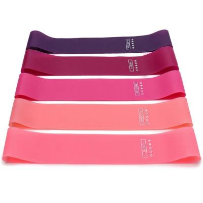 China Newest High Quality Custom Made 5pcs Mini Loop Band Set Yoga/Sports Fitness Workout Resistance Bands for sale