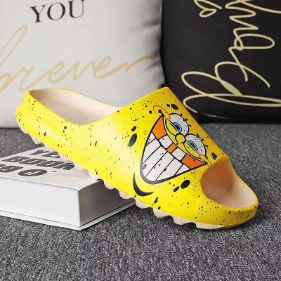 China Fashion Trend Fashion Slippers Red Pink Orange Green Eva Slides Shoes Colorful Slippers Yezzy Shoes For Women Men for sale