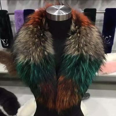 China Fashion Real Customizable Fur High Quality Warm Collar Multicolor Box Wholesaler for sale