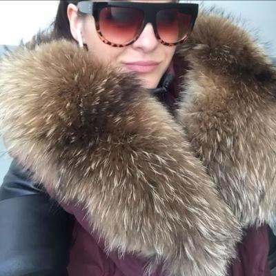 China Fashion Real Fox Fur Collar Fox Fur Collar Fox Fur Jacket Collar for sale