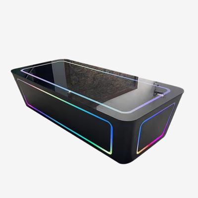 China 2023 fireproof and waterproof luxury customized nightclub table with LED light table nightclub furniture manufacturer for sale