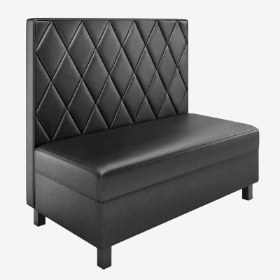 China Soft And Comfortable Reliable Restaurant Furniture Black Quality Hotel Restaurant Furniture Industrial Furniture Sofa Set for sale