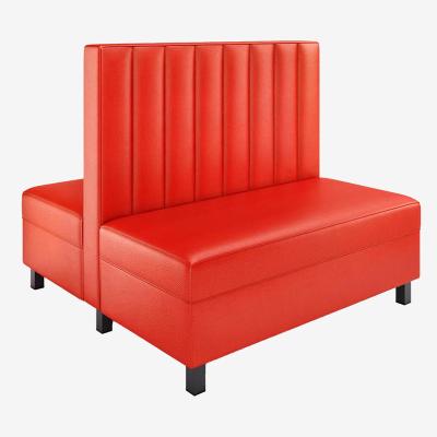 China Beautiful and Practical Custom Restaurant Furniture Custom Double Sided Cabin Restaurant Booth Sofa for sale