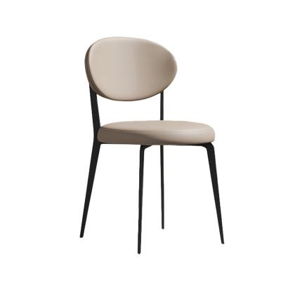 China Modern Home Used Simple Dining Chair Low Price Upholstery Dining Chair With Metal Frame Leisure Chair for sale