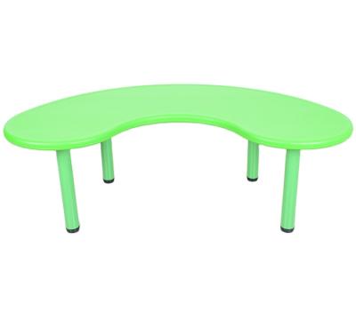 China Home Use/Kindergarten Use Various Durable Colorful Special Moon Shape Kids Dining Table For Kindergarten Use for sale