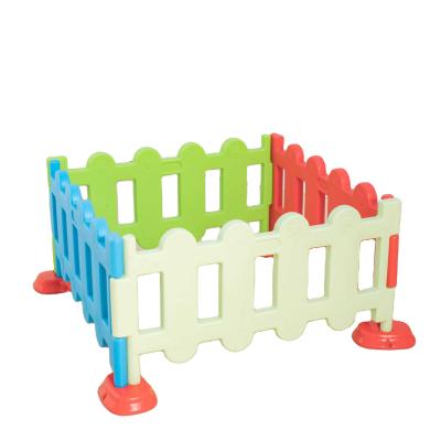 China Home Use/Kindergarten Use Special Design Folding Multi Color Plastic Play Fence Safety Small Baby Playpen for sale