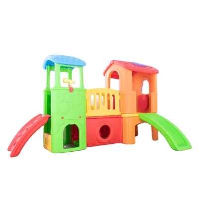 China Easy To Install Glamorous Outdoor Modern Cubby Playhouse Various Price Color Kids With Plastic Slide for sale