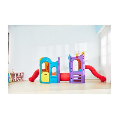 China High Quality Indoor Playground Slide Playhouse Eight in One Plastic Playground Kid's Play House Slide for sale