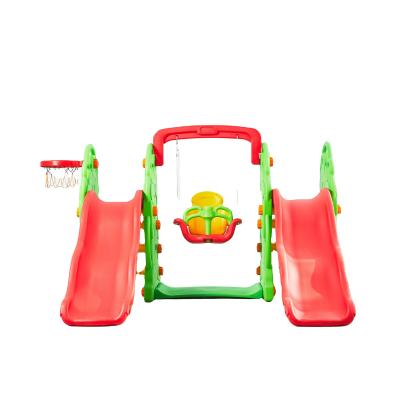 China Pe Indoor Widely Used Indoor Design Double Bears Top Quality Playground Swing Kids Slides Plastic for sale