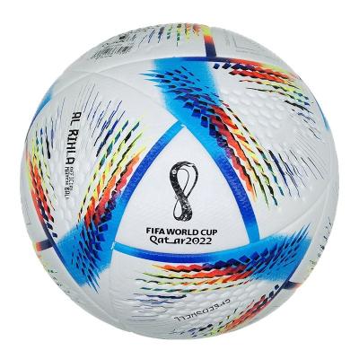 China 2022 world new soccer match LOGO high quality seamless PU soccer training size 5 balls team free custom match soccer ball wholesale for sale